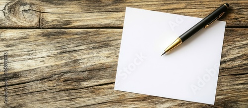 Blank white paper and a pen...
