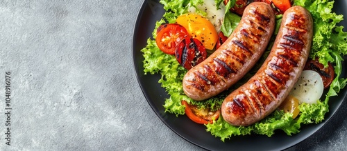 Grilled delicious sausages ...