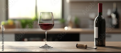 Close up of a red wine glas...