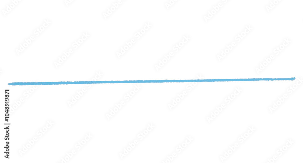 Isolated light blue pencil line on transparent background. Isolated light blue pencil line on transparent background.