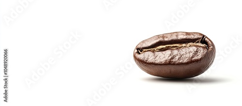 Coffee bean against a white...