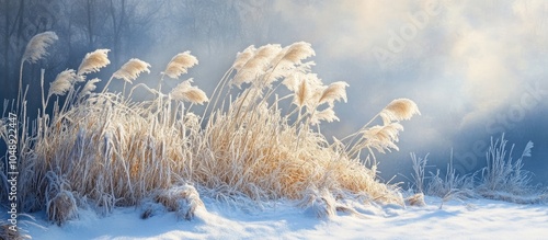 Cold snow resting on Japane...