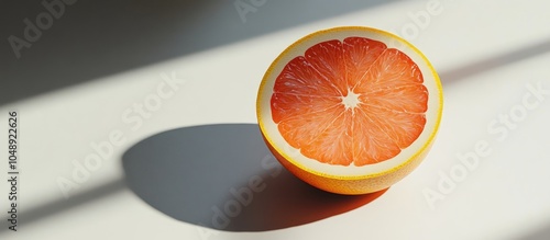 Half a grapefruit on a surf...