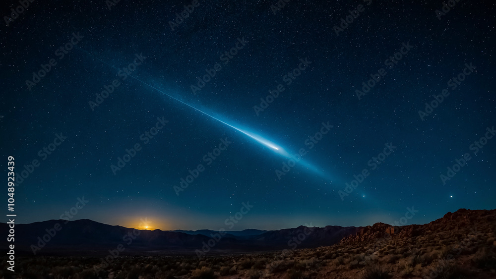 Night sky with space objects Night sky with space objects