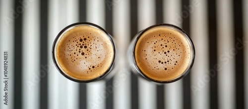 Coffee with a pattern on th...