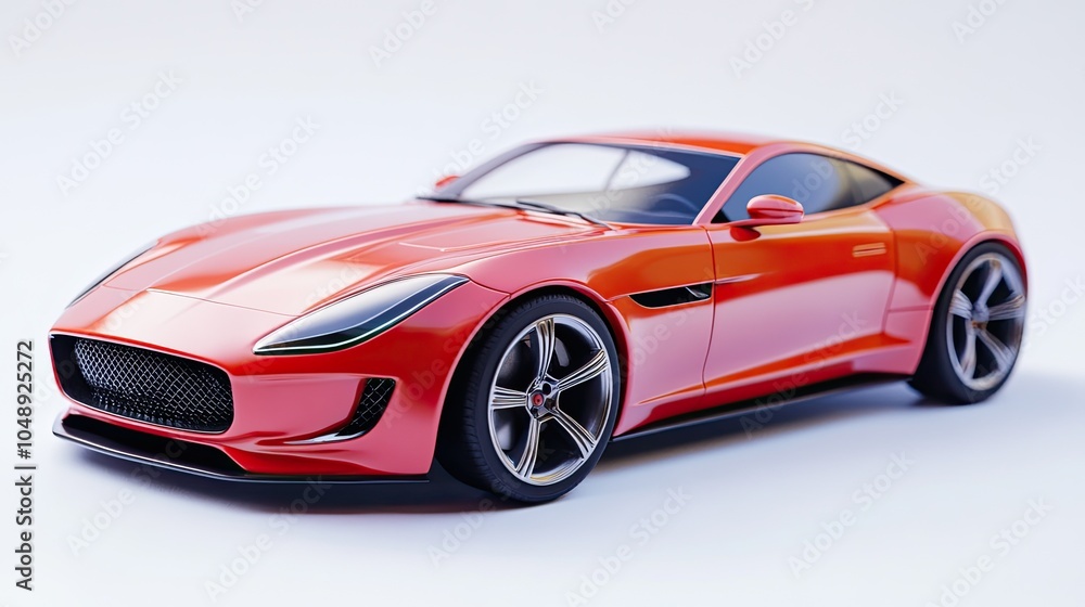 A sporty car model with sleek, aerodynamic lines against a clean white background, emphasizing speed and modern engineering. A sporty car model with sleek, aerodynamic lines against a clean white background, emphasizing speed and modern engineering.
