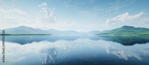Lakeshore with reflection i...