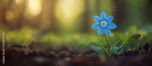 charming tiny blue flower l...