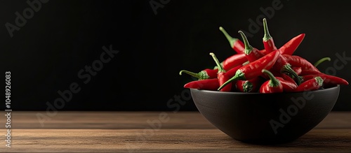 Bowl filled with red hot ch...