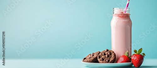chocolate cookies on a sauc...