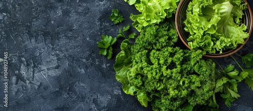 Lettuce salad and a bunch o...