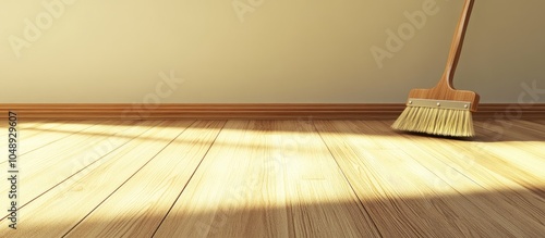 floor brush with a flooring...