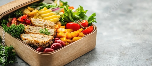 Lunch box filled with delic...