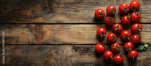 Fresh cherry tomatoes on a ...