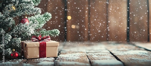 Christmas wooden backdrop f...