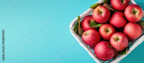 Top view of a white basket ...