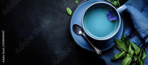 Butterfly pea blue matcha t...