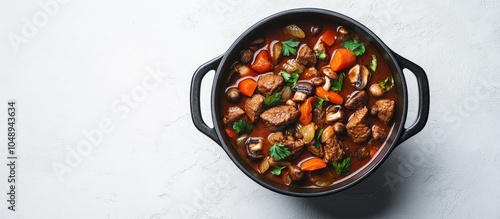 Beef mushrooms and vegetabl...