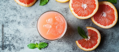 pour grapefruit juice into ...
