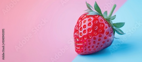 Bright ripe juicy strawberr...