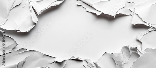torn paper providing copy s...