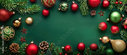 Vibrant green New Year Noel...