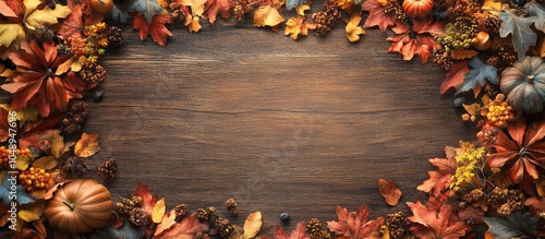 Copy space Autumn flowers a...