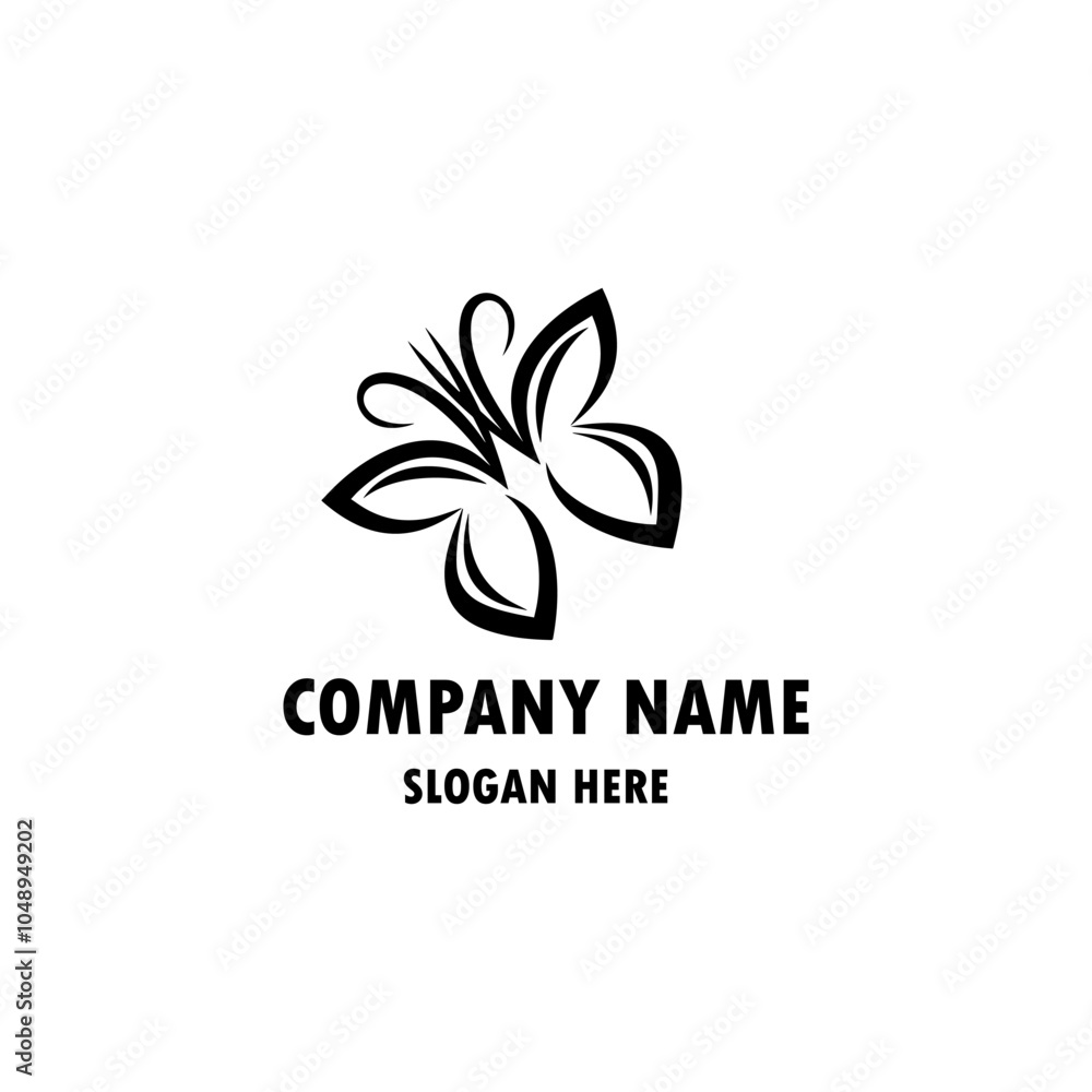 Fototapeta premium Butterfly symbol design