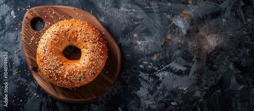 Bagel Simit or Gevrek on a ...
