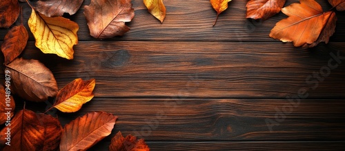 Autumn arrangement Leaves o...