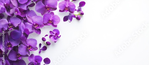 Purple orchid flowers on a ...