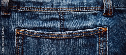 The top views of blue jeans...
