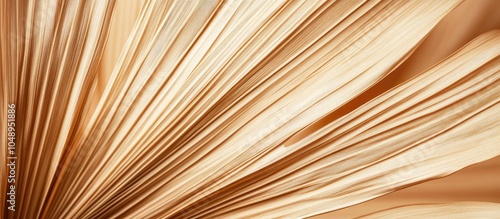 Close up of dry palm leaf t...