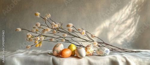 Easter greeting card featur...