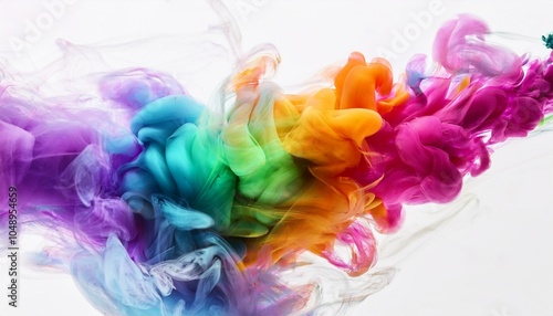 Wallpaper Mural Explosión de humo multicolor Torontodigital.ca