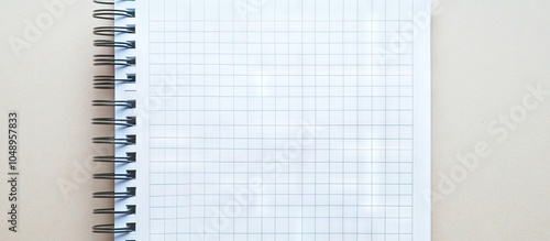 Blank sheet of notebook pap...