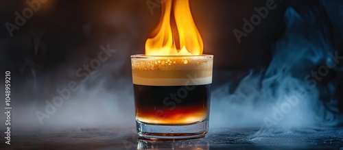 B 52 cocktail flambe flamed...
