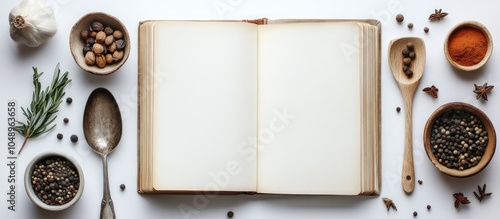 Blank recipe book spices na...