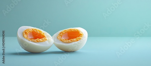 Partially cooked egg. with ...