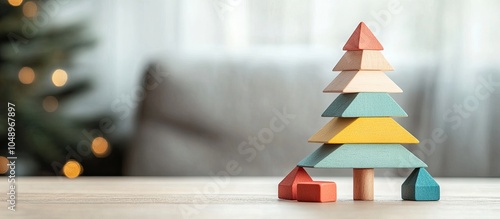 Toy spruce made from colore...