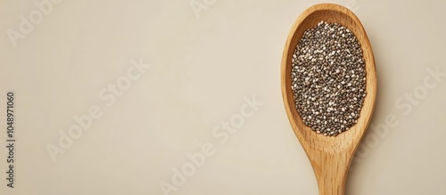 Wooden spoon containing chi...