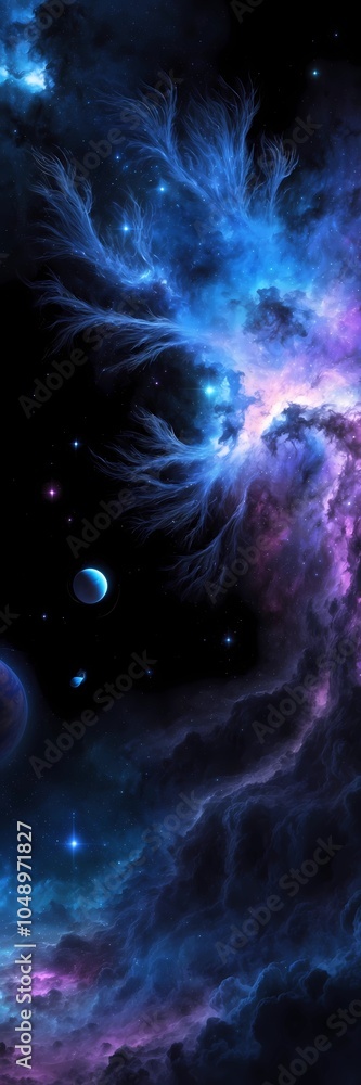 Obraz premium Space and Galaxy Background Wallpaper