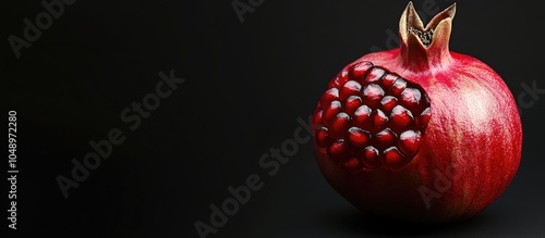 Natural pomegranate against...
