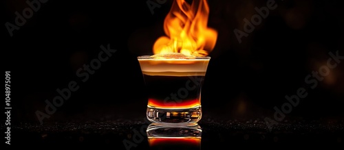 B 52 cocktail flambe flamed...