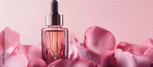 Mockup glass bottle with se...
