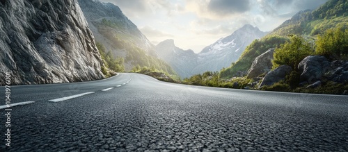 Mountain scenery set agains...