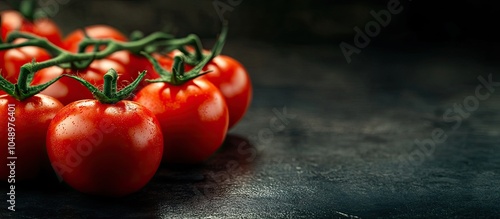 Tomato food backdrop on a d...