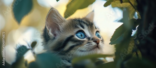 Portrait of an adorable kit...