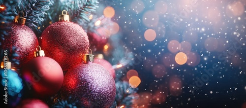 Colorful Christmas backgrou...