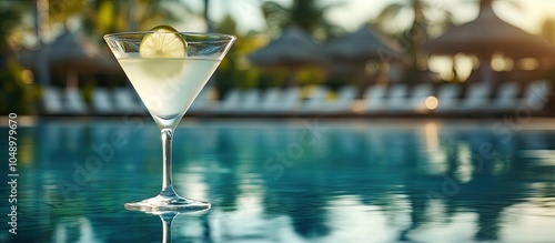 Dry martini cocktail in a g...